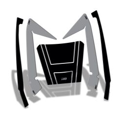 GP Kompozit Honda Forza 250 2018-2025 Uyumlu Çanta Pad Seti Nardo Gri