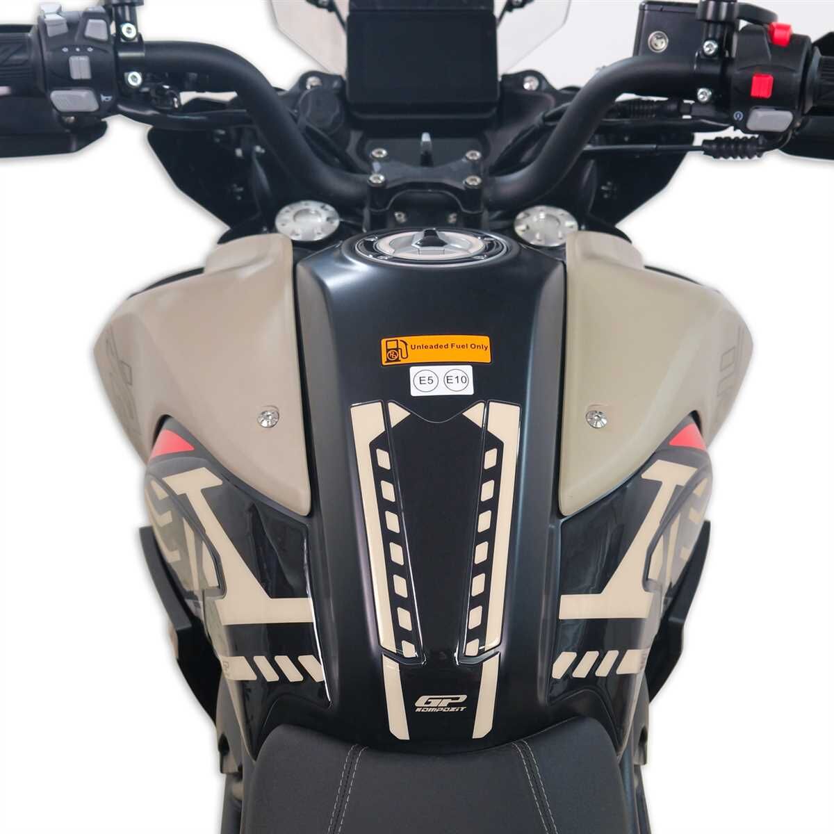 GP Kompozit Benelli TRK 702 X 2024 Uyumlu Tank Pad Seti Siyah-Bej