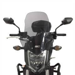GP Kompozit Honda NC 700 S / NC 750 S 2012-2020 Uyumlu Ön Cam Siyah
