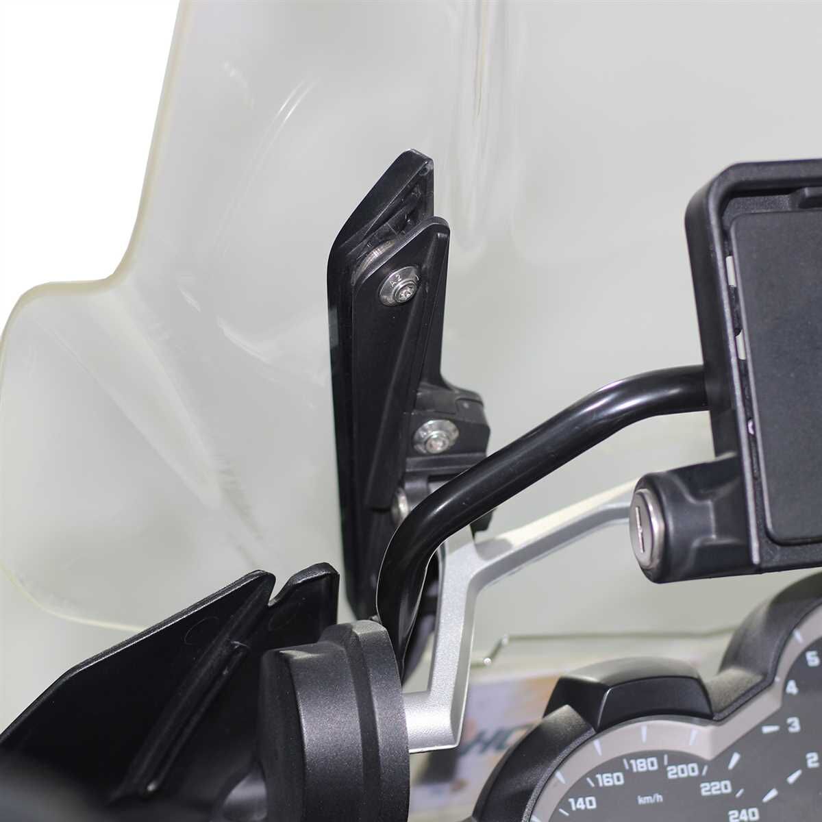 GP Kompozit BMW R 1200 GS / R 1250 GS 2013-2024 Uyumlu Ön Tur Camı Siyah