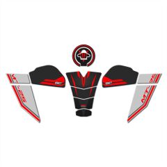 GP Kompozit Yamaha MT-25 2020-2024 Uyumlu Tank Pad Seti Kırmızı