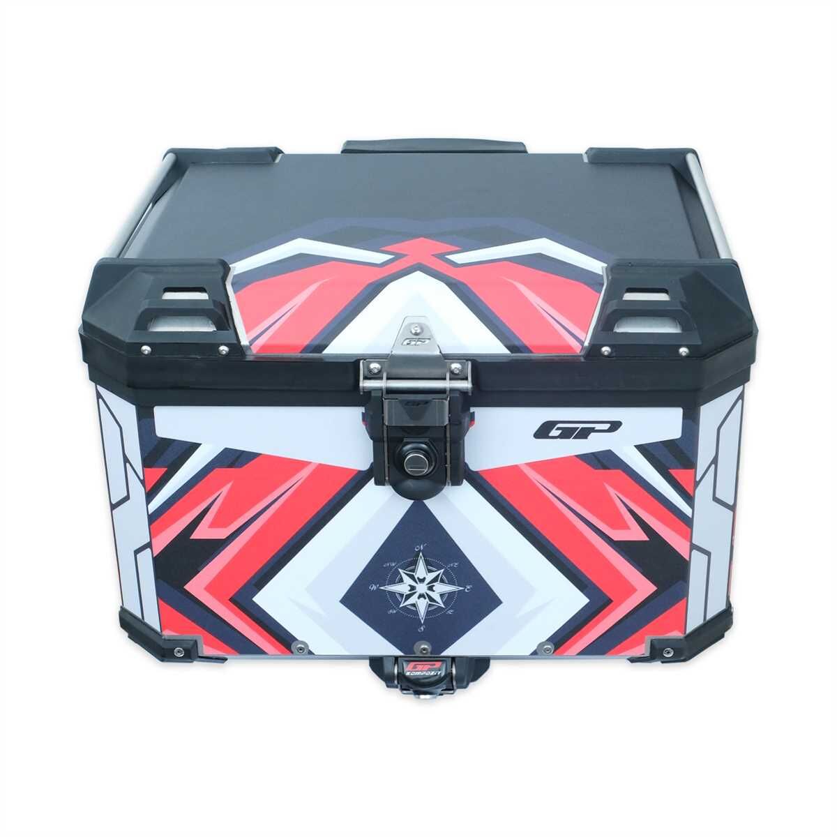 GP Kompozit DSN10 57 lt Alüminyum Motosiklet Çanta Uyumlu Sticker
