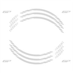 GP Kompozit Honda Dio 2021-2025 Uyumlu Jant Şeridi Reflektif Gri