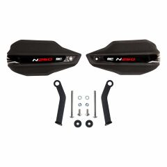 GP Kompozit Bajaj Pulsar N 250 2022-2024 Uyumlu Plastik Elcik Koruma Siyah