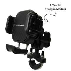 KNMASTER TT-870 Titreşim ve Hırsızlık Önleyici Motosiklet Telefon Tutucu
