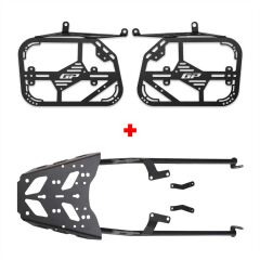 GP Kompozit Honda NX 500 2025 Uyumlu Arka ve Yan Çanta Demiri Seti Siyah