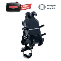 Knmaster TT-860 Titreşim Engelleyicili Tüm Motosikletlere Uyumlu Telefon Tutucu (Gidon Bağlantılı)