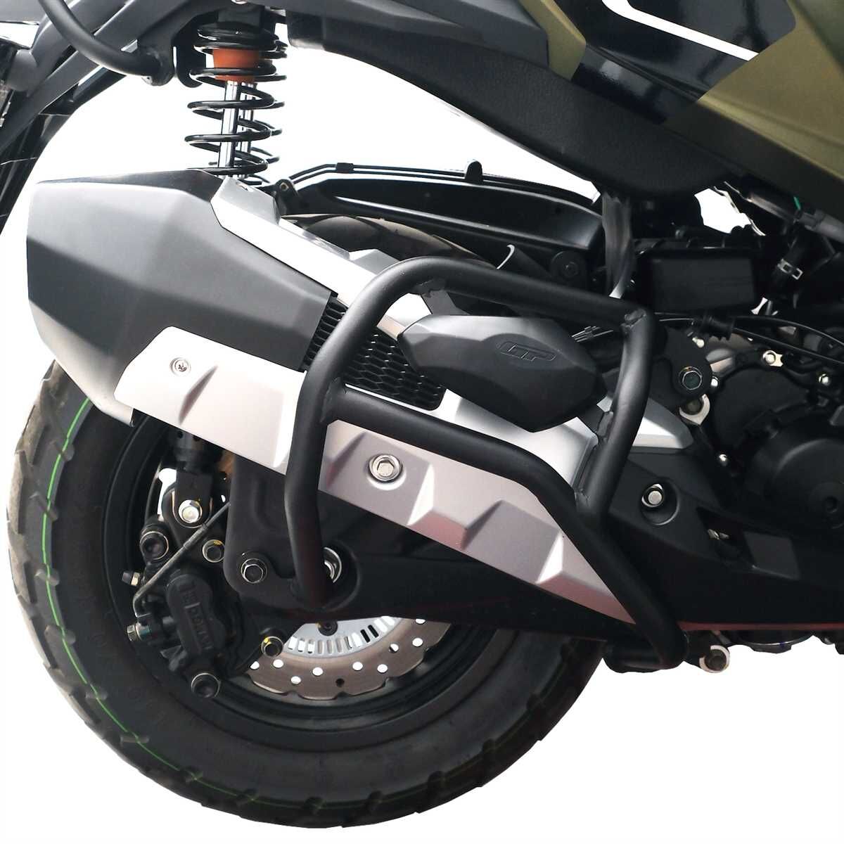 GP Kompozit Kymco DTX 250 / 360 2021-2024 Uyumlu Egzoz Koruma Demiri Siyah