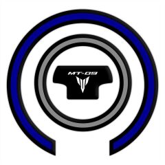 GP Kompozit Yamaha MT-09 2021-2023 Uyumlu Tank Pad Seti Siyah-Mavi