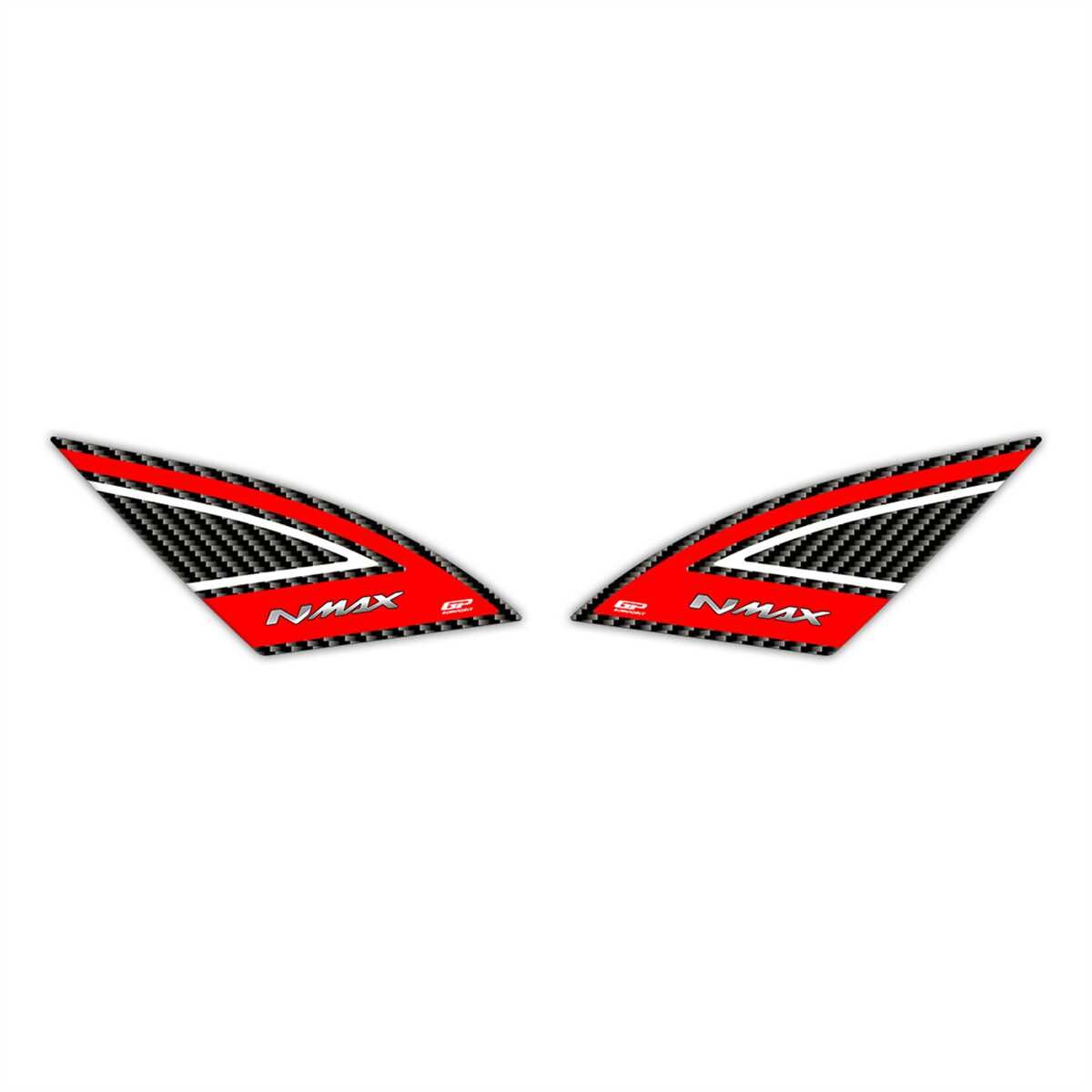 GP Kompozit Yamaha NMAX 125 / 155 2021-2024 Uyumlu Artçı Ayak Pad Kırmızı