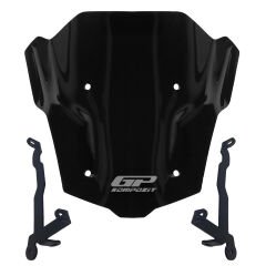 GP Kompozit Honda CB650R E-CLUTCH 2025 Uyumlu Kısa Ön Cam Siyah