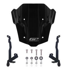 GP Kompozit Honda CB650R E-CLUTCH 2025 Uyumlu Kısa Ön Cam Siyah
