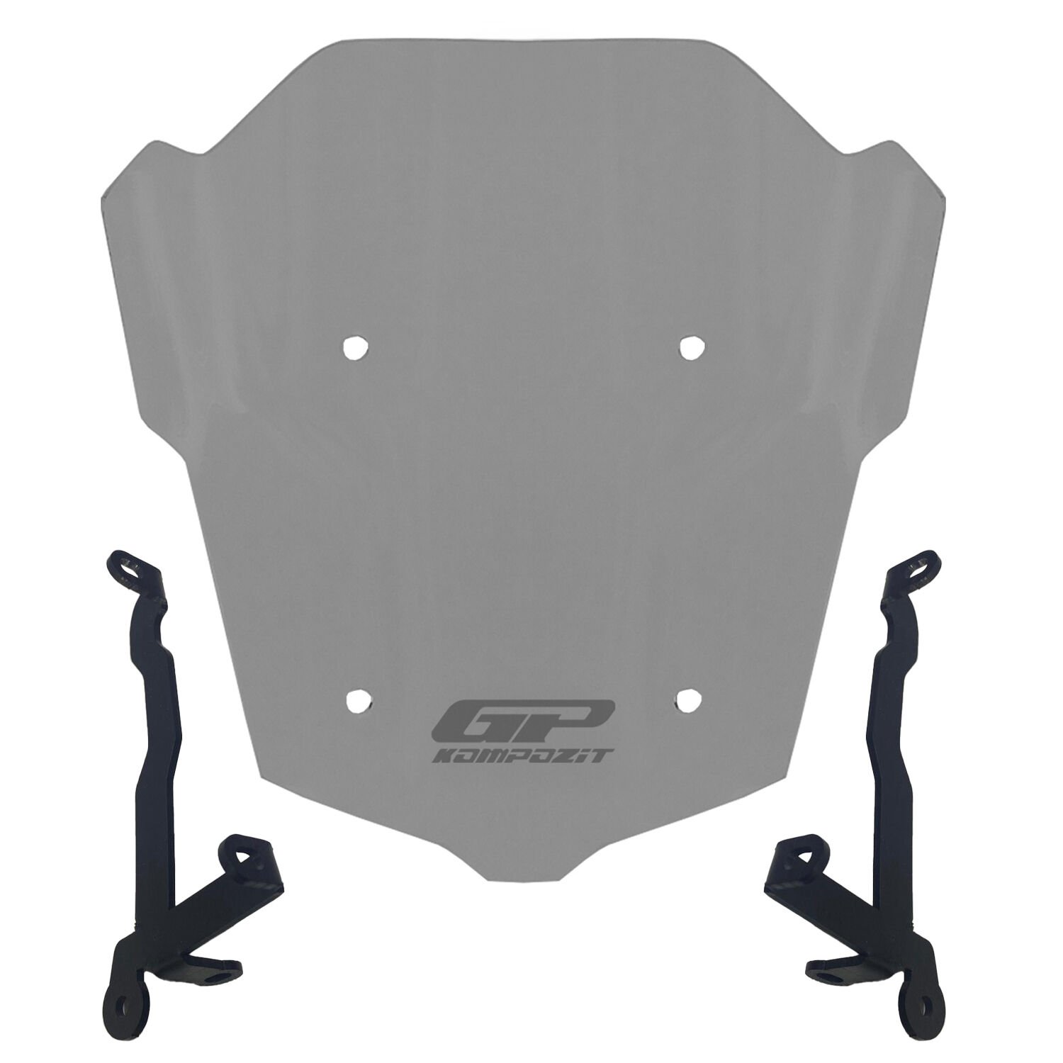GP Kompozit Honda CB650R E-CLUTCH 2025 Uyumlu Kısa Ön Cam Füme
