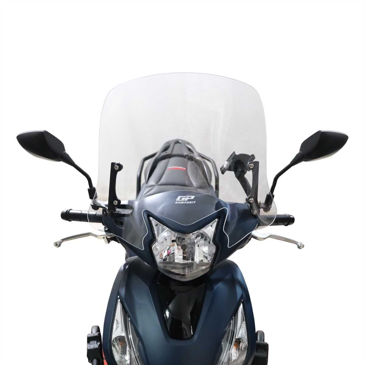 GP Kompozit Honda Dio 2021-2025 Uyumlu Kısa Ön Cam Şeffaf
