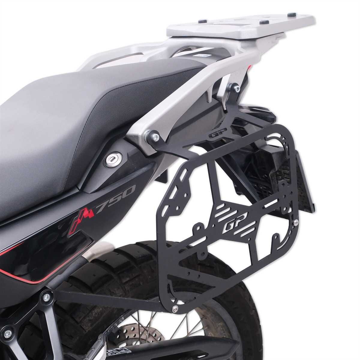 GP Kompozit Honda XL750L Transalp 2023 - 2024 Uyumlu Yan Çanta Demiri Siyah