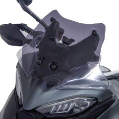 GP Kompozit Ducati Multistrada V4 2021-2023 Uyumlu Kısa Ön Cam Füme