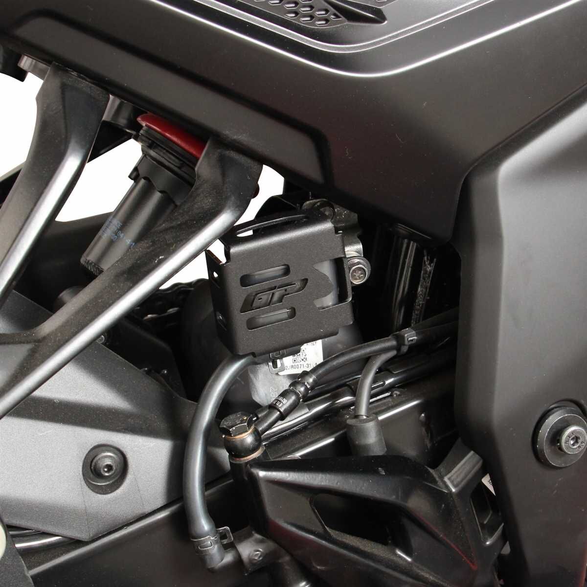 GP Kompozit Bajaj Pulsar F 250 2022-2024 Uyumlu Fren Rezervuarı Koruma Kapağı Siyah