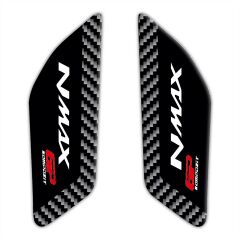GP Kompozit Yamaha NMAX 125 / 155 2015-2020 Uyumlu Yan Pad Siyah-Karbon