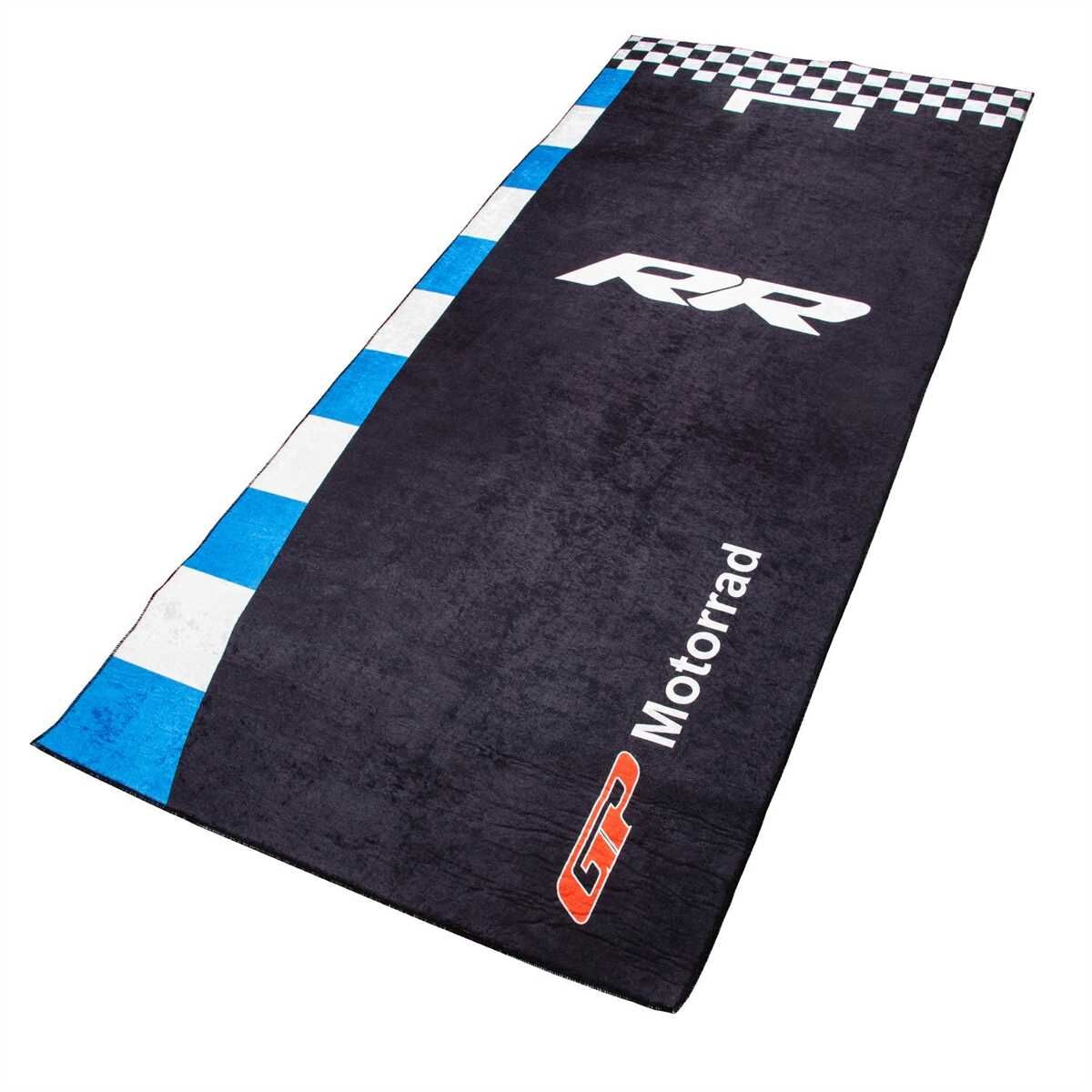 GP Kompozit BMW RR Universal Motosiklet Halısı Siyah-Mavi