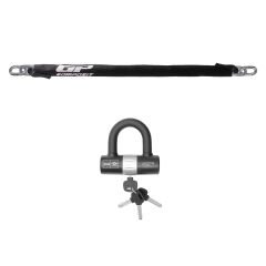 GP Kompozit Universal 1.5 mt 13 mm Kesilmez Motosiklet Zinciri ve Kilidi