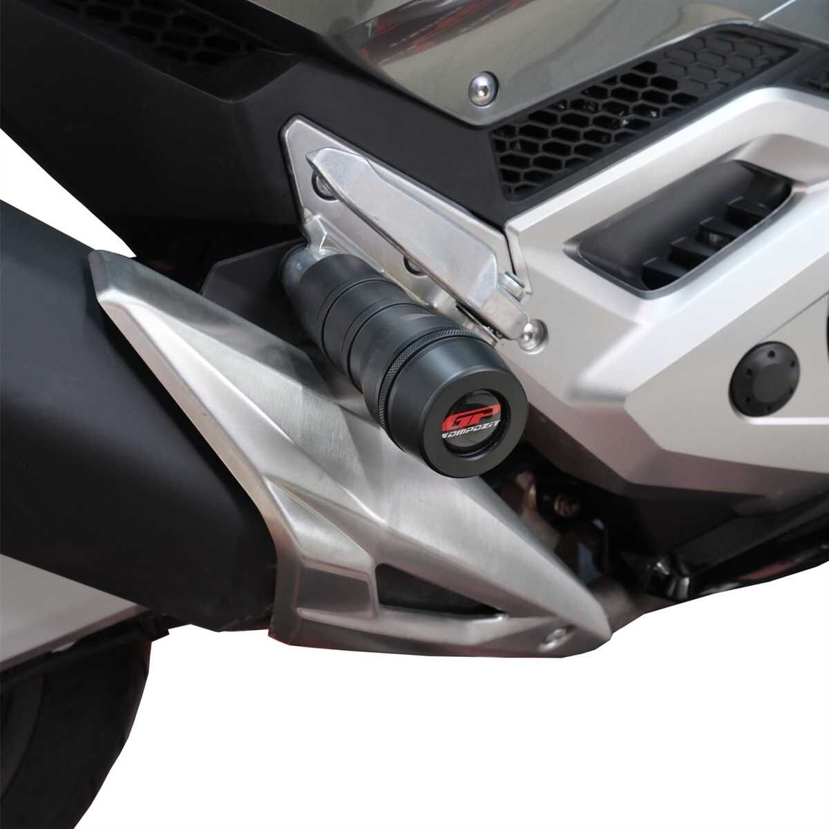 GP Kompozit Honda Forza 750 2021-2024 Uyumlu Egzoz Koruma Takozu Siyah