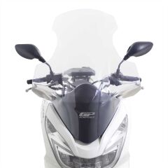 GP Kompozit Honda PCX 125 / 150 2014-2017 Uyumlu Elcikli Ön Cam Şeffaf