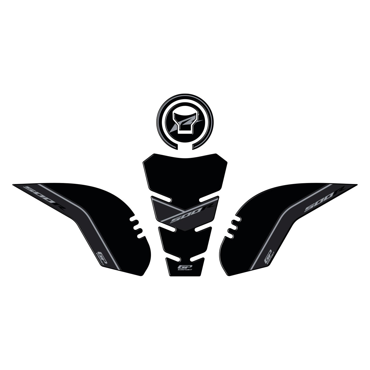 GP Kompozit Honda CBR500R 2025 Uyumlu Tank Pad Siyah