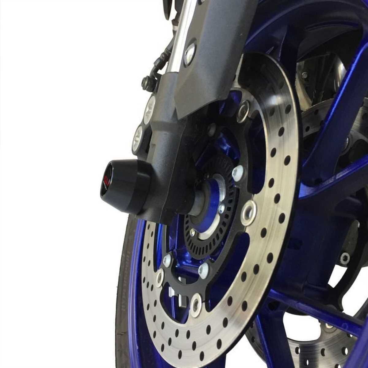GP Kompozit Yamaha MT-09 2013-2016 Uyumlu Ön / Arka Aks Koruma Takozu Siyah