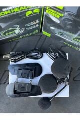2 Bağlantılı Motosiklet Kask Kulaklık Intercom Işıklı Motorsiklet İnterkom