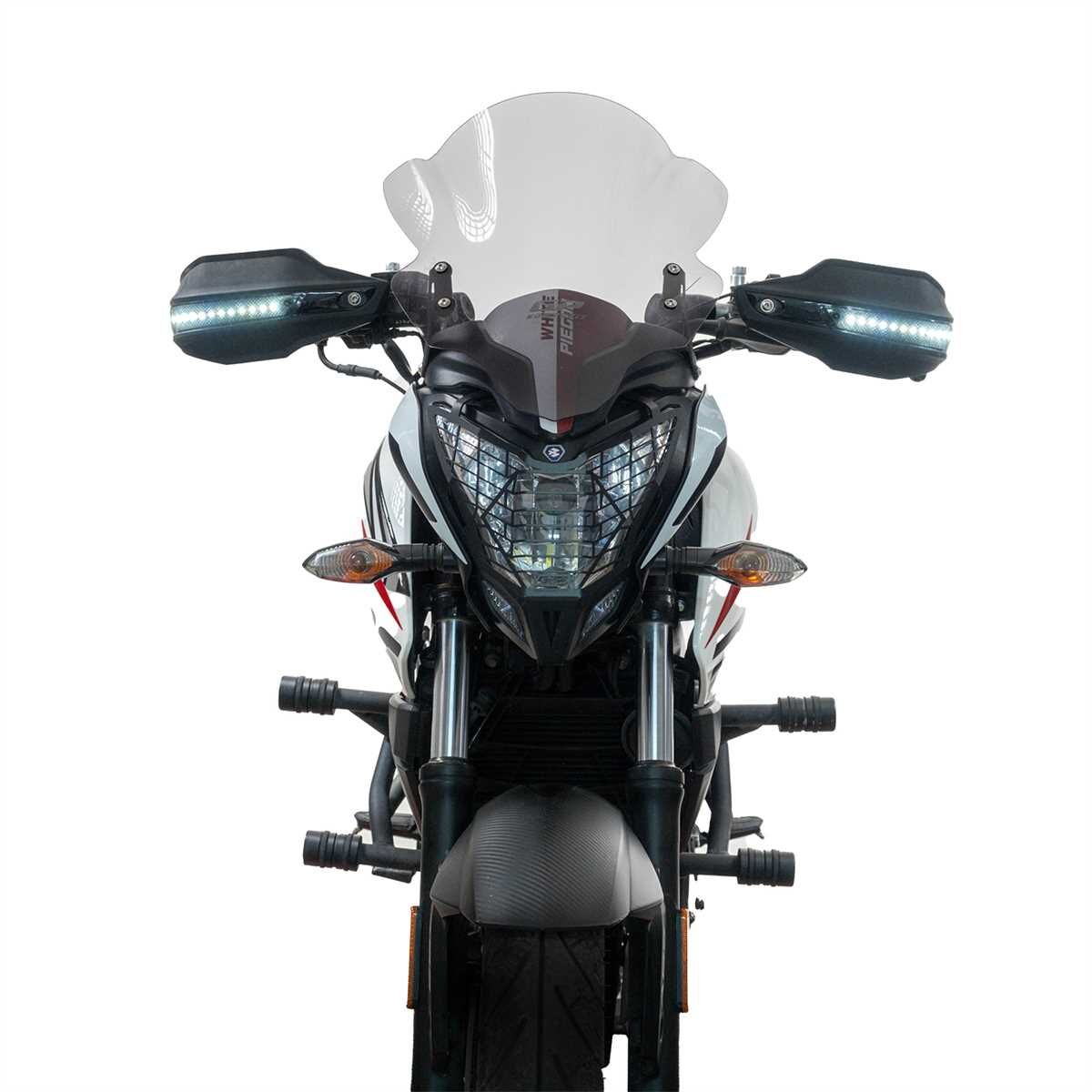 GP Kompozit Suzuki V-Strom 250 2017-2023 Uyumlu Led Sinyalli Elcik Koruma Siyah