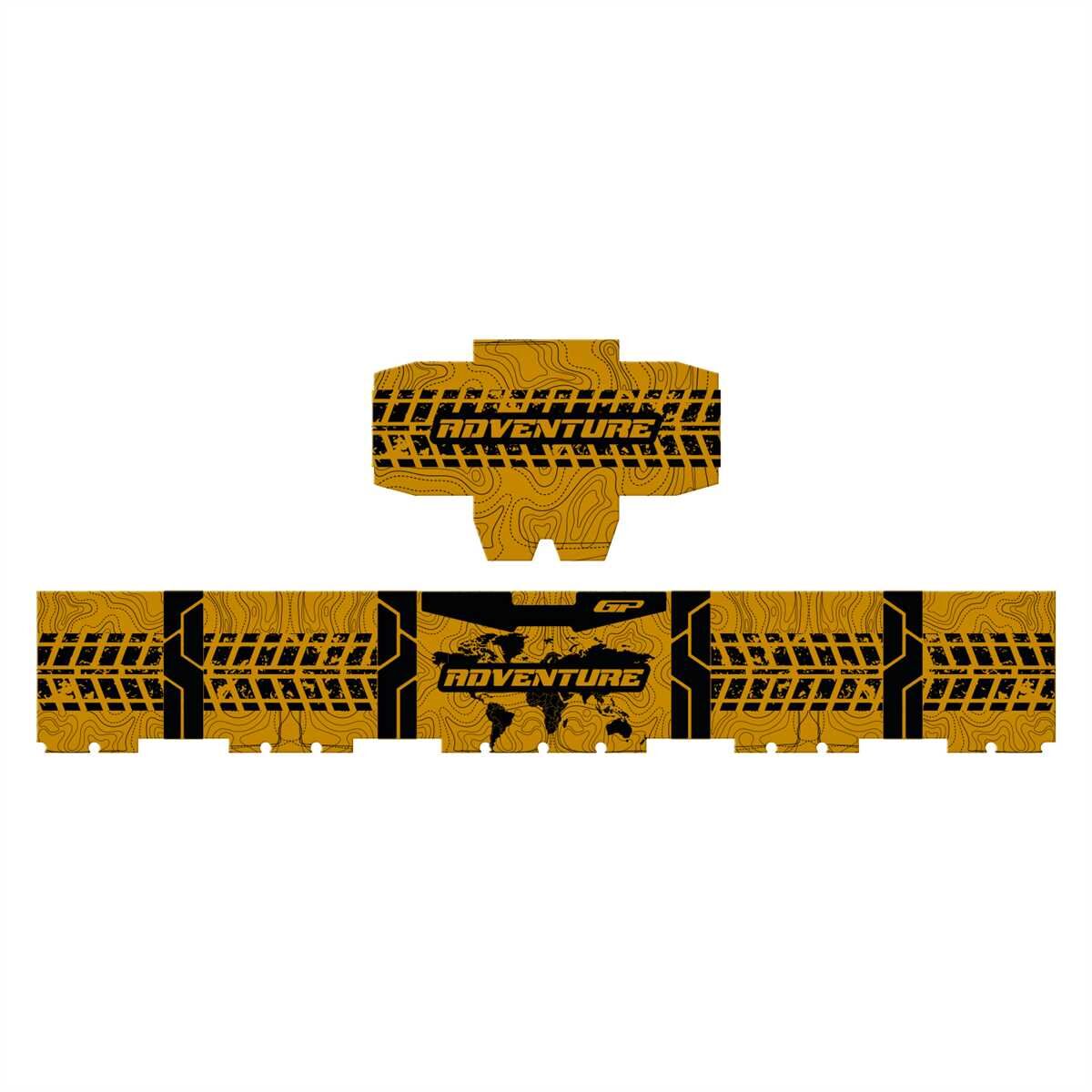 GP Kompozit DSN03 57 lt Alüminyum Motosiklet Çanta Uyumlu Sticker