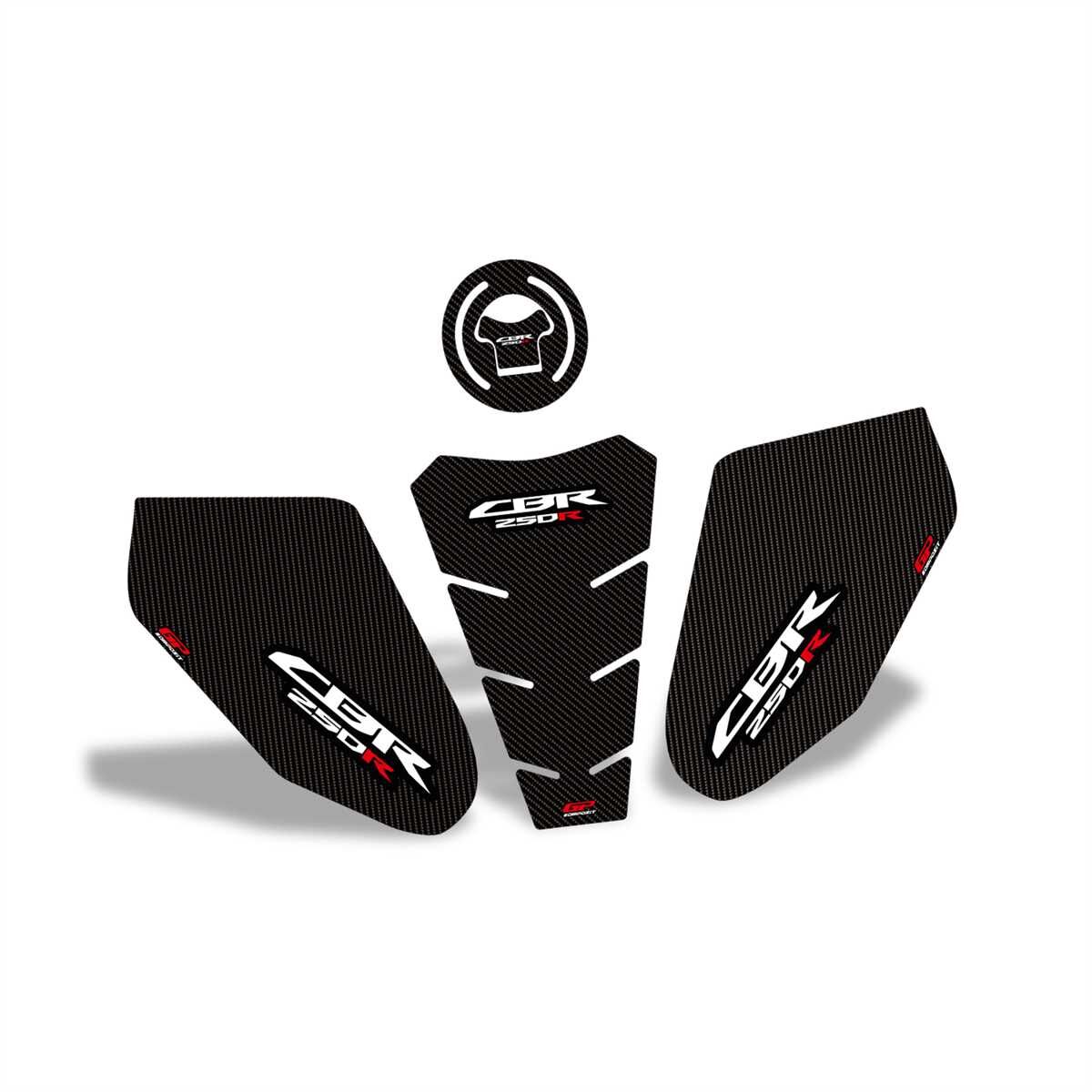 GP Kompozit Honda CBR250 2011-2012 Uyumlu Tank Pad Karbon