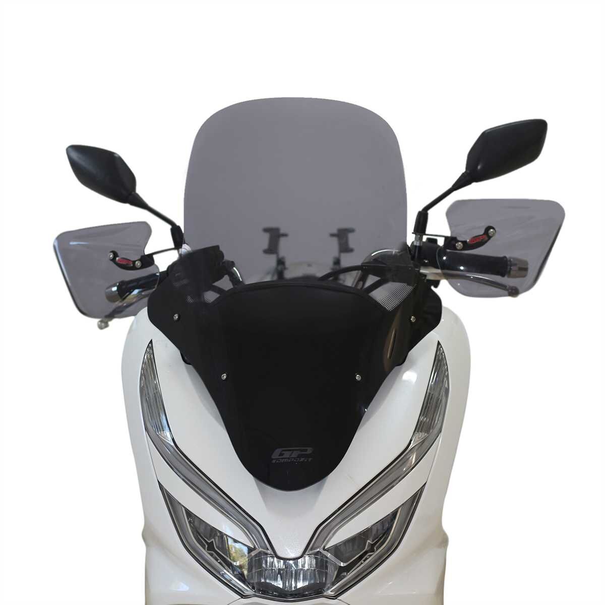 GP Kompozit Honda PCX 125 2018-2020 Uyumlu Ön Cam Siyah