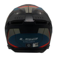 LS2 STREAM 2 ROAD MAT SİYAH-GRİ-MAVİ-KIRMIZI KASK