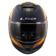 LS2 STREAM 2 VINTAGE MAT NAVY MAVİ-TURUNCU-KAHVERENGİ KASK