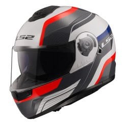 LS2 STROBE 2 MONZA SİYAH-BEYAZ-KIRMIZI KASK