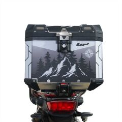 GP Kompozit DSN05 Universal 37 lt Desenli Alüminyum Motosiklet Çantası