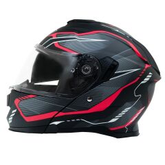 GP MY HELMET MKS002-BGR Güneş Vizörlü Şeffaf Çene Açılır Motosiklet Kaskı