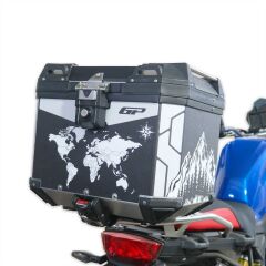GP Kompozit DSN04 Universal 37 lt Desenli Alüminyum Motosiklet Çantası