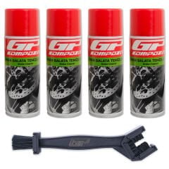 GP Kompozit BKM05 Motosiklet Bakım Seti (4 X Balata Spreyi + Zincir Temizleme Fırçası)