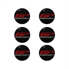 GP Kompozit Egzoz Takoz Damla Etiket Sticker 6 Adet - Yedek Parça