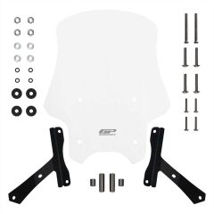 GP Kompozit Hero X-Pulse 200 2020-2024 Uyumlu Tur Camı Şeffaf