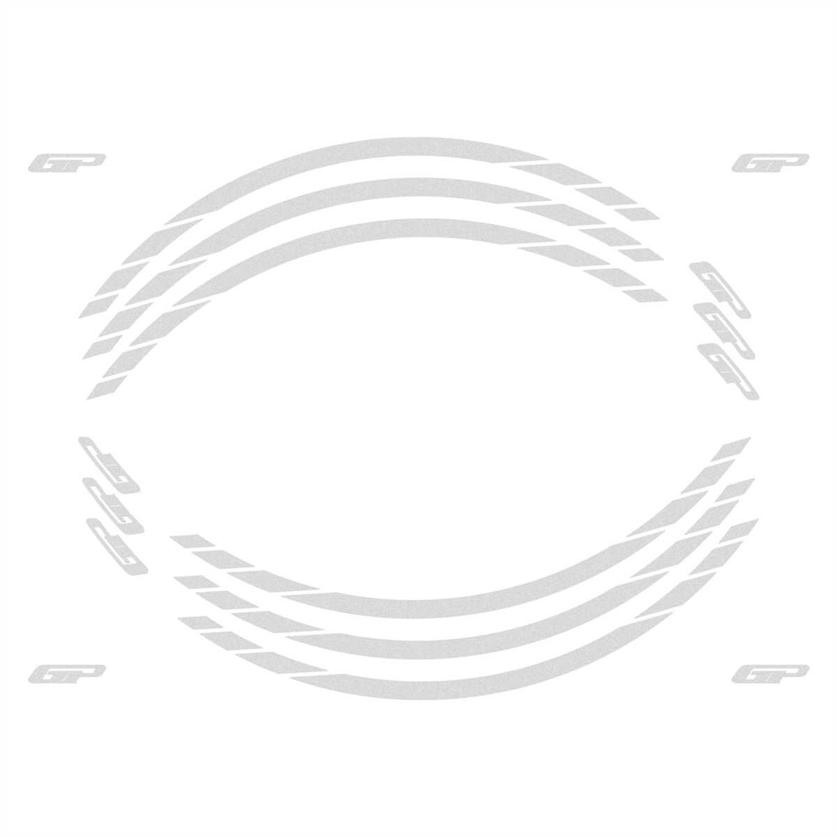 GP Kompozit Universal Tek Jant Şeridi Reflektif Gri