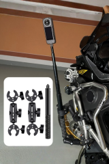 Aksiyon Kameralar İle Uyumlu Selfi Çubuğu ve Kelepçeli Motosiklet Bağlantı Seti