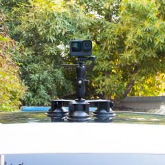 Araç İç Dış Çekim İçin Yüksek Kaliteli Alüminyum Kamera Tutucu Vantuz