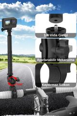 360° Ayarlanabilir Tüm Aksiyon Kameralar İle Uyumlu Bağlantı Aparatı