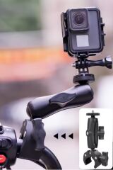 360° Ayarlanabilir Tüm Aksiyon Kameralar İle Uyumlu Bağlantı Aparatı