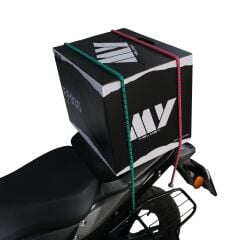 GP Kompozit Siyah Kask Filesi + 2 li Bagaj Lastiği + Buff