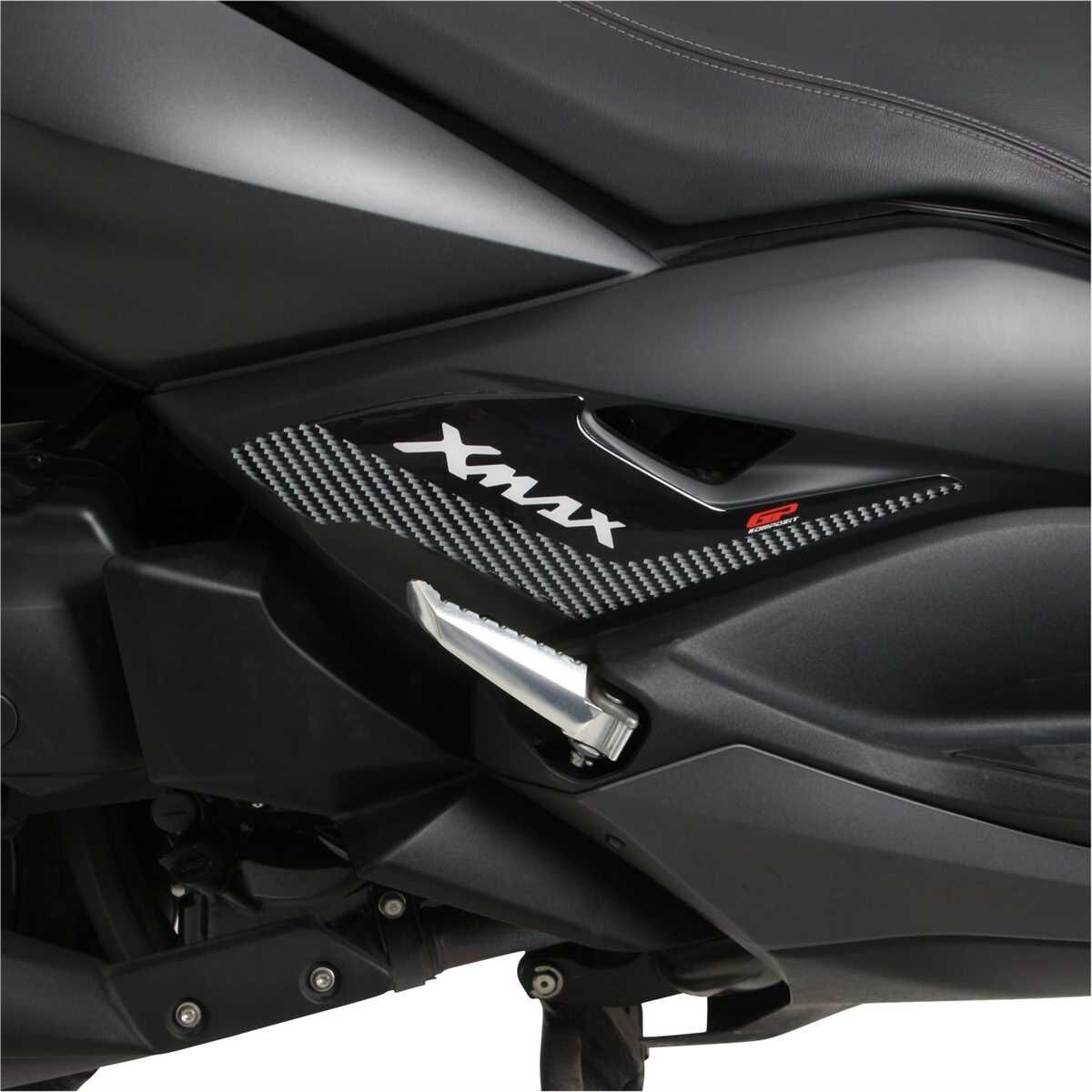 GP Kompozit Yamaha XMAX 2018-2022 Uyumlu Yan Pad Seti Siyah-Karbon