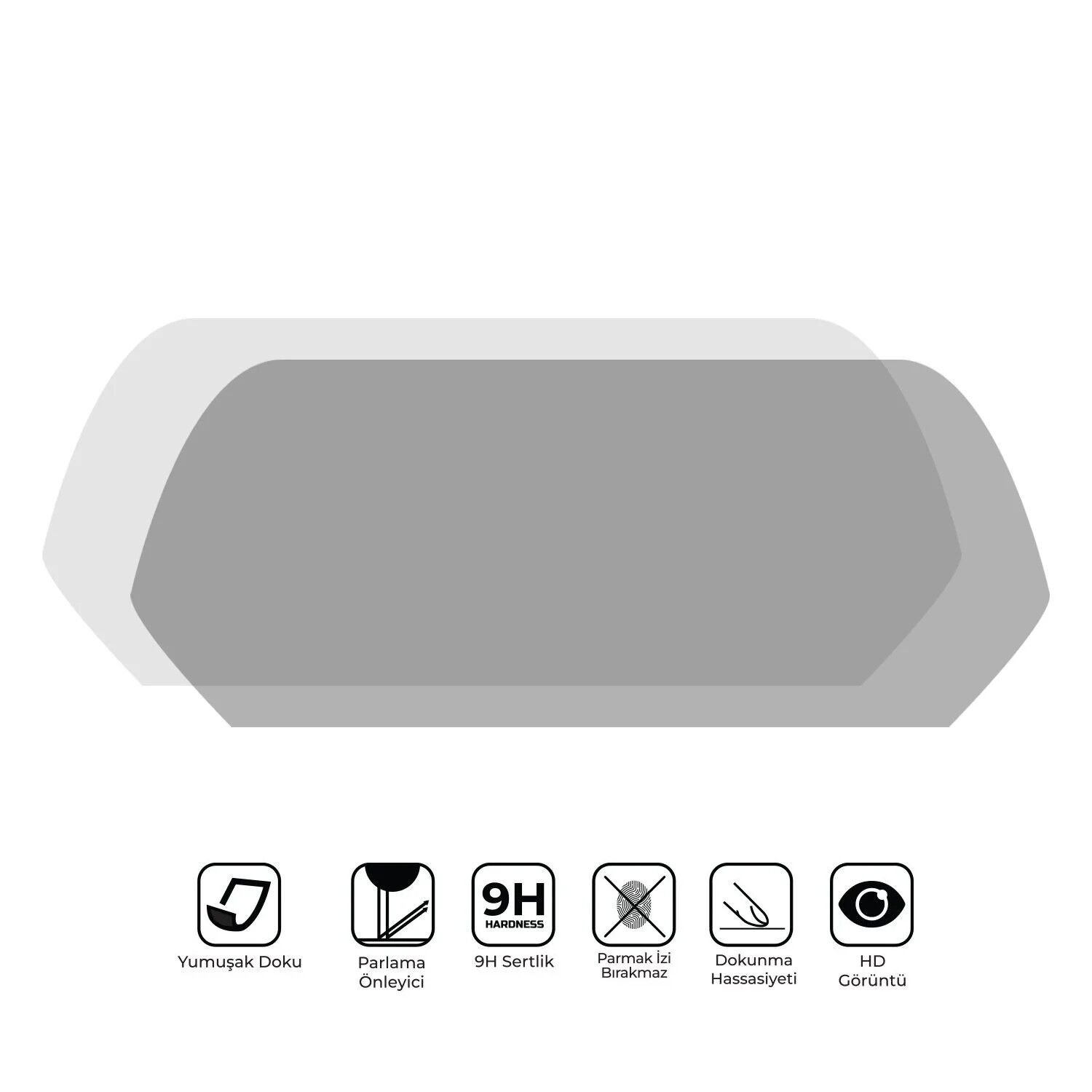 GP Kompozit Yamaha NMAX 125 / 155 2025 Uyumlu Motosiklet Ekran Koruyucu Şeffaf